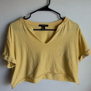 Yellow Crop Top